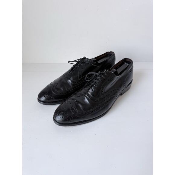 ALLEN EDMONDS McTavish Size 10D Black Leather Oxford Lace Up Wingtip Shoes main image 10
